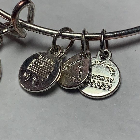 Alex and Ani Clear Stone Bangle Bracelet - Picture 3 of 5